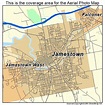 Aerial Photography Map of Jamestown, NY New York
