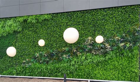 Interior And Exterior Artificial Uv Green Wall Make Be Leaves