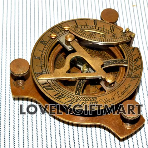 sadaf nautical store vintage maritime west london antique brass sundial compass
