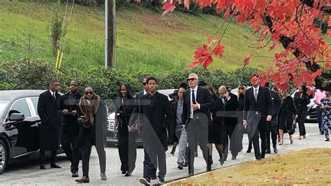 Mourners Arrive At Kim Porters Funeral