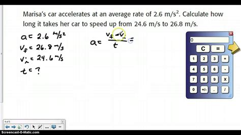 How to calculate acceleration using this online calculator? How to calculate acceleration - YouTube