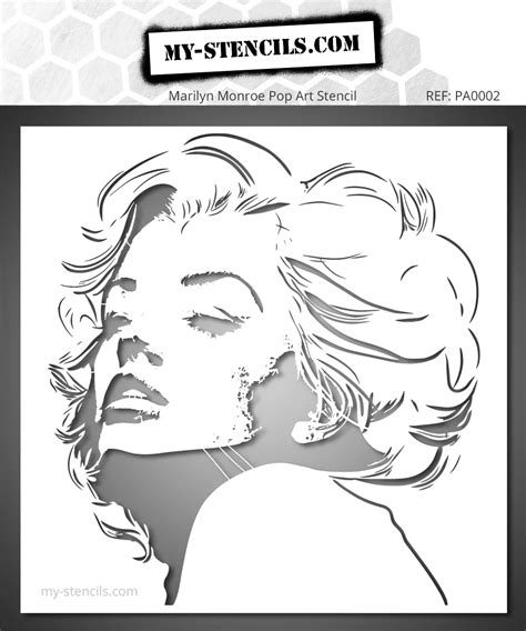 Create The Ultimate Artwork With Our Marilyn Monroe Pop Art Stencil