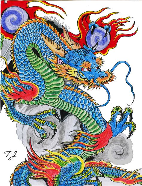Blue Chinese Dragonagain By Silgan On Deviantart