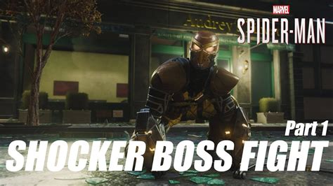 Spider Man Ps4 Shocker Boss Fight Gameplay Part 1 Youtube