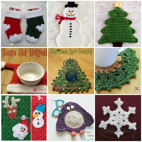 holiday decor crochet pattern roundup ambassador crochet ambassador crochet