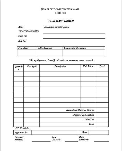 11 Free Printable Purchase Order Templates Blue Layouts