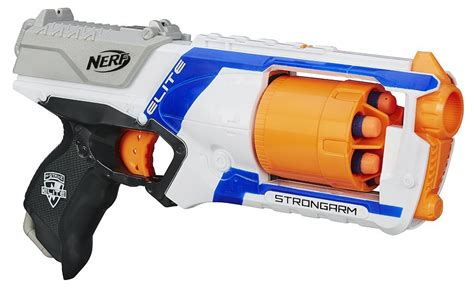 Official channel for nerf™ we've been pushing the limits of fun since 1969, and in our check it out nerf nation! Hasbro Nerf N-Strike Elite Strongarm Spielzeugpistole Test ...