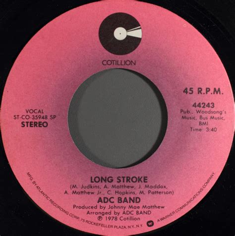 Adc Band Long Stroke 1978 Sp Vinyl Discogs