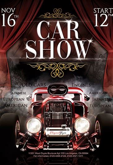 Blank Car Show Flyer Template See More