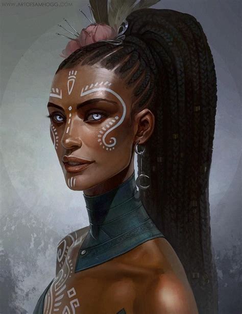 Rpg Character References Tribal Makeup Portrait Female Art