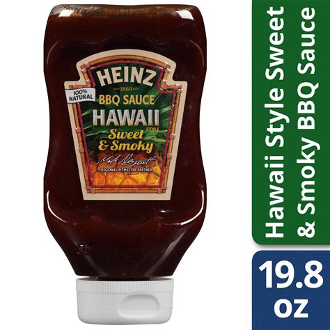 Heinz Hawaii Style Bbq Sauce 198 Oz Bottle