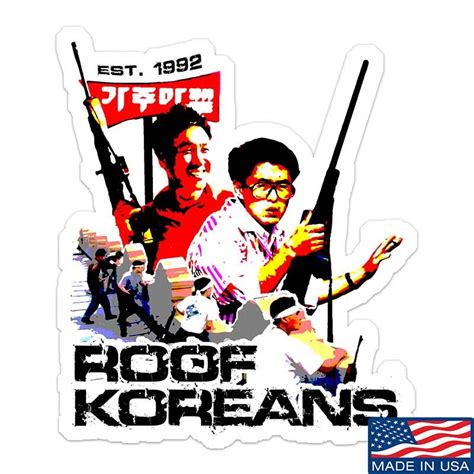 Roof Koreans Sticker And Decal Ballistic Ink