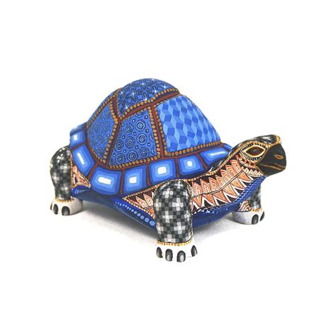 David Hernandez Small Turtle Mexican Yarn Art Latin American Folk