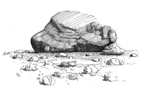 Pen And Ink 12x17 Realistic Drawings Drawings Drawing Rocks