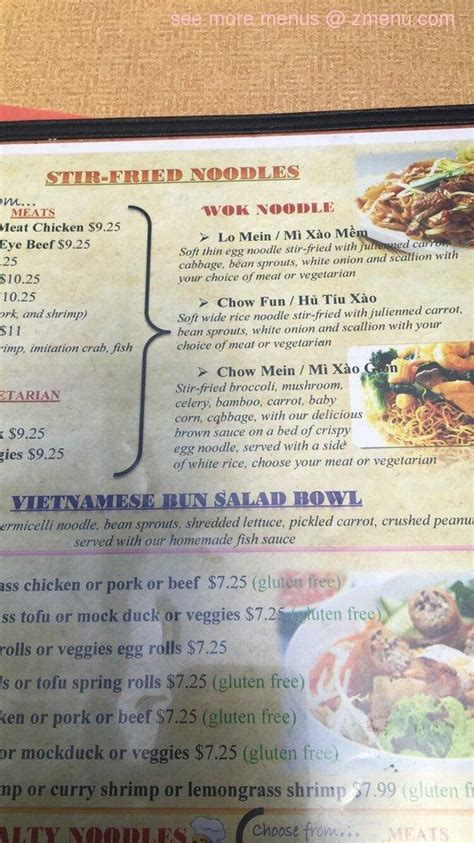 Online Menu Of Calis Vietnamese Restaurant Minneapolis Minnesota
