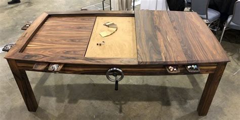 A Wooden Table With Several Pieces Of Wood On It
