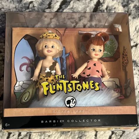 Barbie Silver Label Flintstones Kelly Tommy Rare Pebbles And Bamm Bamm