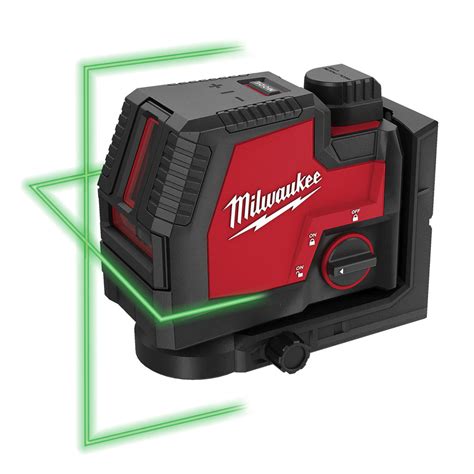 Milwaukee L4cll Rechargeable Green Cross Line Laser Level Protrade