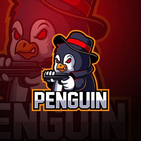 Penguin Esport Mascot Logo In 2020 Mascot Monkey Logo Penguins