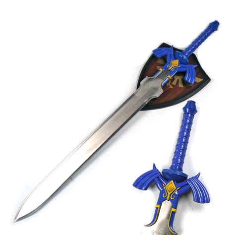 Link Master Sword Zelda Twilight Princess Fantasy Sword With Plaque Blue Swiftsly