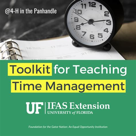 Strategies For Teaching Time Management In 4 H 4 H In The Panhandle