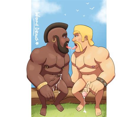 Rule 34 Barbarian Clash Of Clans Clash Royale Gay Hog Rider Male Male Only Tagme Widdle Draws
