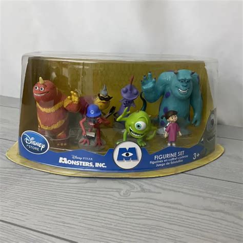 Disney Store Pixar Monsters Inc 7 Figure Sulley Mike Randall George Roz