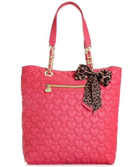 Betsey Johnson Quilted Tote Handbags And Accessories Macys Betsey