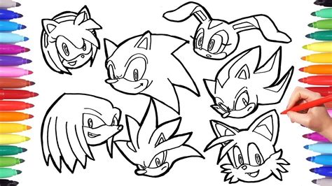 ️sonic And Friends Coloring Pages Free Download