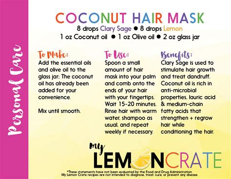 Clary sage oil contains another chemical compound, linalyl acetate, which has shown to increase hair growth. Coconut Hair Mask with Clary Sage to stimulate hair growth ...