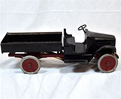 1920s very rare 25 buddy l hydraulic model 201 a pressed steel dump truck toy car buddy l
