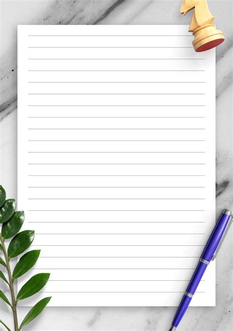 Wide Lined Paper Printable Customize And Print