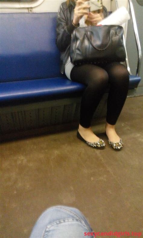 Sexycandidgirlstop Milf In Tights And Flats Subway Train Creepshot Item 1