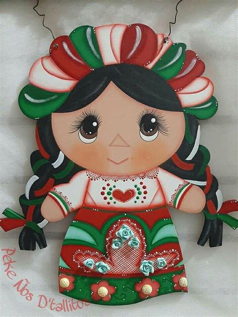 Mexican Doll Mexican Folk Art Mexican Christmas Decorations Holiday