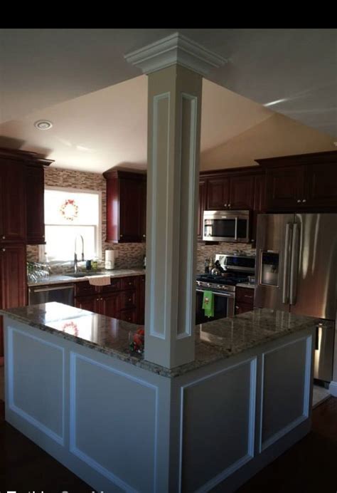 One wall kitchen design for small space Image result for kitchen island with seating on 2 sides ...