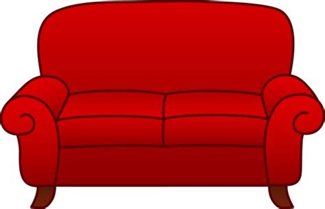 Red Living Room Sofa - Free Clip Art | Lounge chair ... It has short upright square legs and simple stretchers.