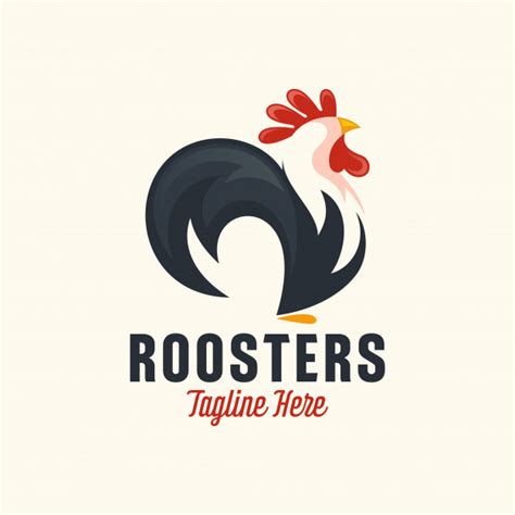 Rooster Mascot Logo Design Vector Premium Download