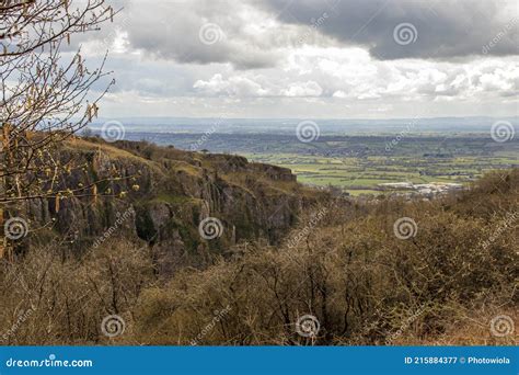 Cheddar Gorge Mendip Hills Somerset England Stock Image Image Of