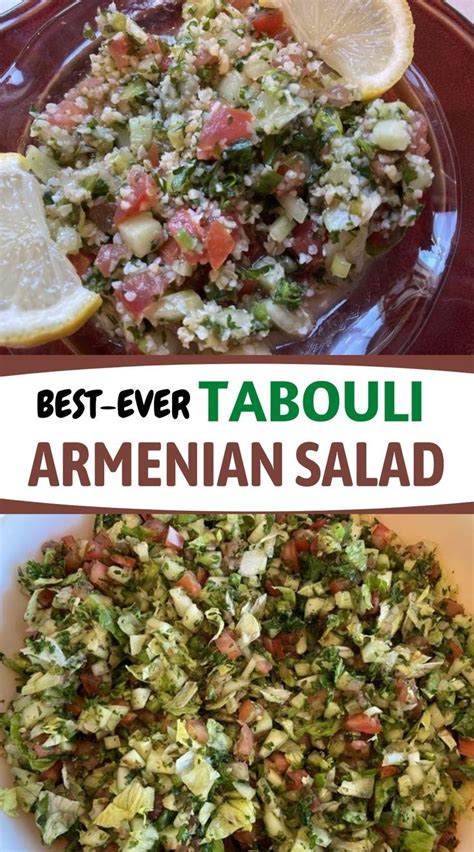 Best Ever Tabouli Armenian Salad The Stuffed Grape Leaf Recipe In