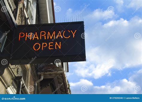 Pharmacy Open Stock Photo - Image: 27020240
