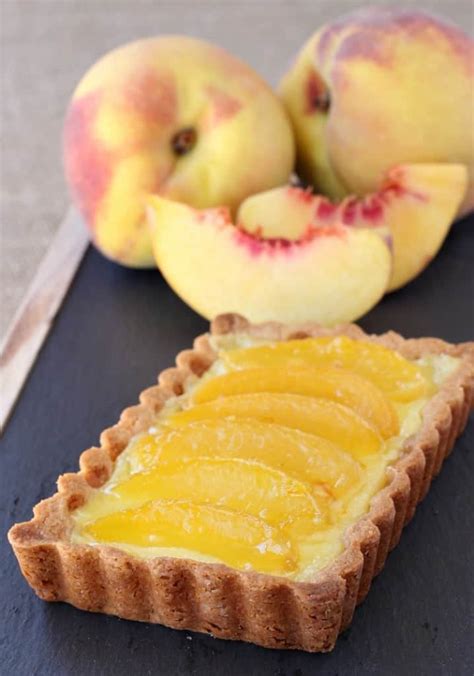 Peach Custard Tart Recipe How To Make An Easy Custard Tart With Fruit