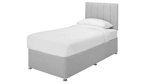Buy Argos Home Bircham Memory Single Divan Light Grey Divan Beds