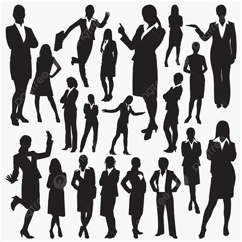 Free Business Woman Silhouette Clipart