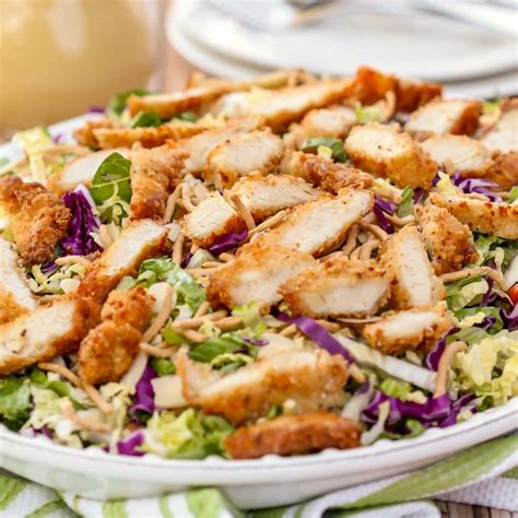 Applebees Oriental Chicken Salad Recipe Video Lil Luna