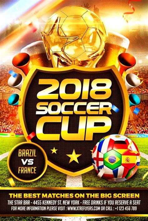 Soccer World Cup Flyer Template Xtremeflyers