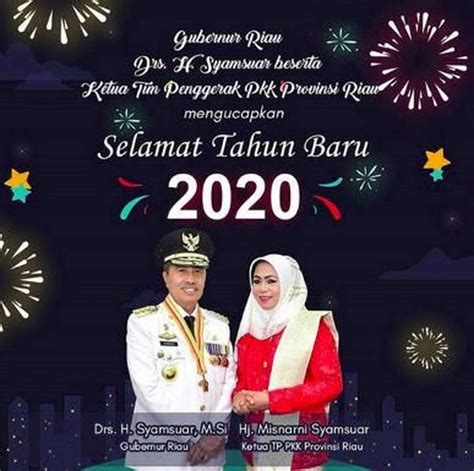 Koleksi ucapan selamat menyambut tahun baru 2021 malaysia. Kembang Api' di Ucapan Selamat Tahun Baru Gubernur Riau ...