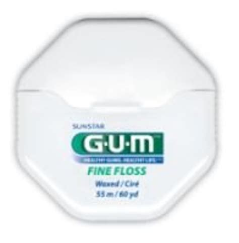 Gum Fine Unwaxed Unflavored Floss 200yds 540 Unwaxed