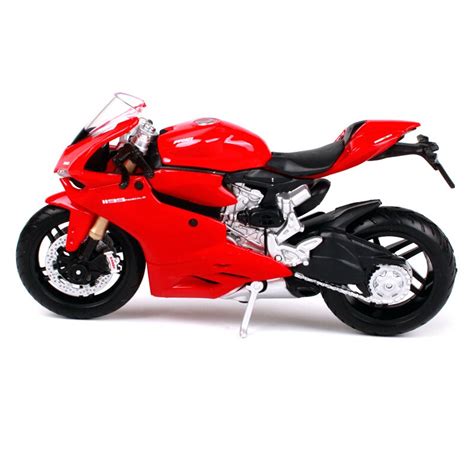 Maisto 118 Ducati 1199 Red Motorcycle Diecast Toy For Racing 12cm