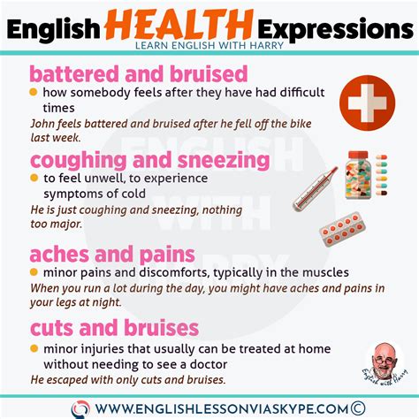 Fixed English Expressions About Health Learn English With Harry 👴