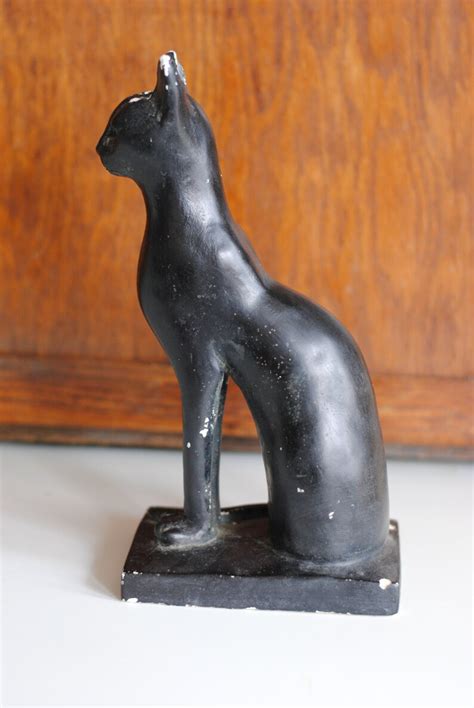 Vintage Austin Productions 1965 Egyptian Siamese Cat Sculpture Etsy